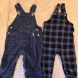 GAP/ON Kids Blue and Plaid Overalls